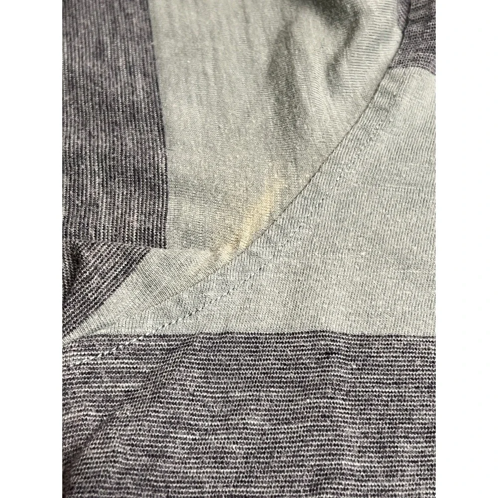 The North Face Polo Shirt L Faded Striped Golf Casual Outdoors Surfer Grunge TNF